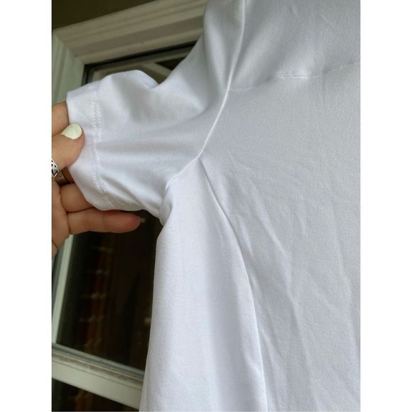 Fabletics Phoenix Short-Sleeve Top, White Shirt- Size Small, MSRP $65, EUC - Picture 9 of 10